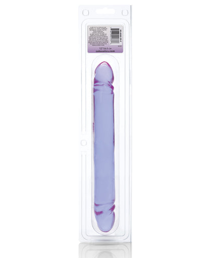 12" Reflective Gel Smooth Double Dong - Lavender - LUST Depot