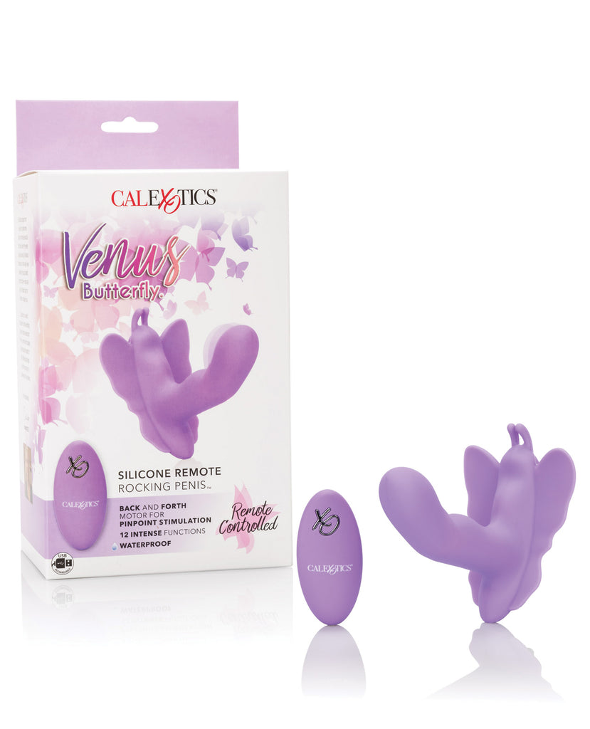 Venus Butterfly Silicone Remote Rocking Penis - LUST Depot