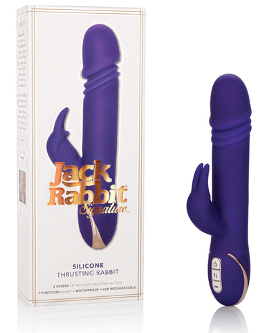 Jack Rabbits Signature Silicone Thrusting Rabbits - Purple - LUST Depot