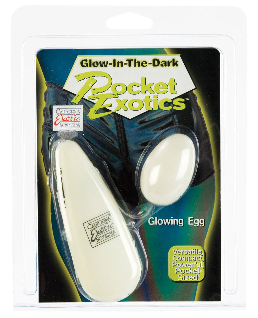 Glow-dark Pocket Exotics Vibrating Egg - LUST Depot