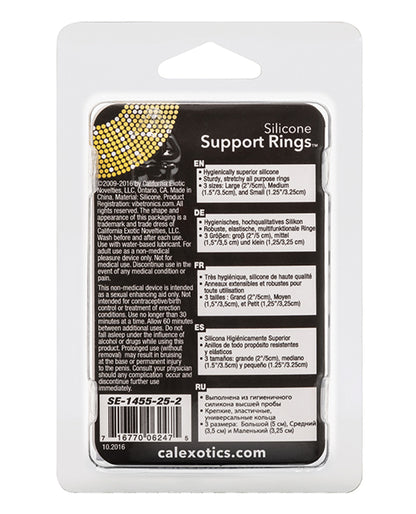 Silicone Support Rings - Black - LUST Depot
