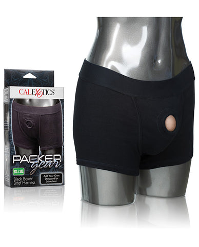 Packer Gear Boxer Brief Harness 2xl-3xl - Black - LUST Depot