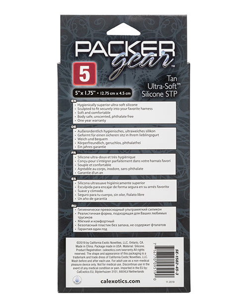 Packer Gear 5" Ultra Soft Silicone Stp - Tan - LUST Depot