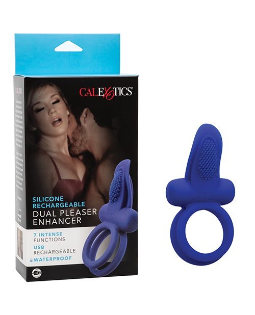 Couples Enhancers Silicone Rechargeable Dual Pleaser Enhancer - LUST Depot