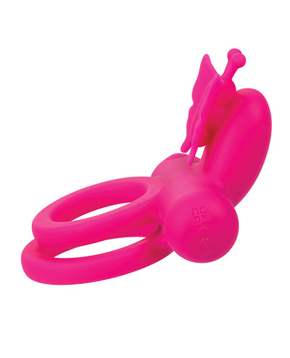 Silicone Rechargeable Butterfly Dual Ring - LUST Depot