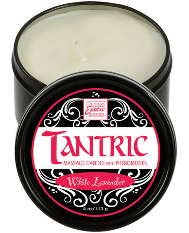 Tantric Soy Candle W-pheromones - White Lavender - LUST Depot