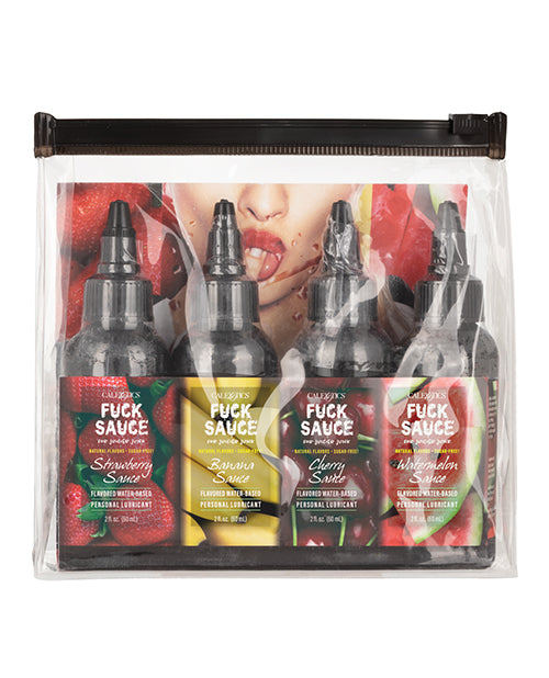 Fuck Sauce Flavored Water Based Personal Lubricant Variety 4 Pack - 2 Oz Each - LUST Depot