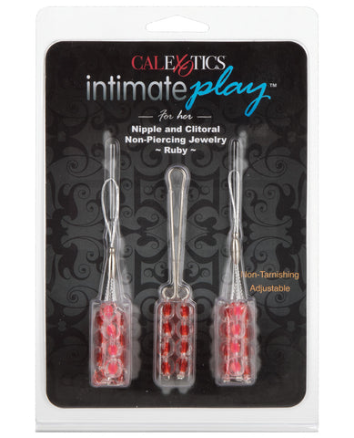 Intimate Play Nipple & Clitoral Body Jewelry - Ruby - LUST Depot