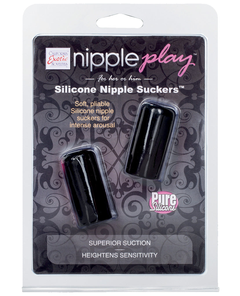 Nipple Play Silicone Nipple Suckers - Black - LUST Depot