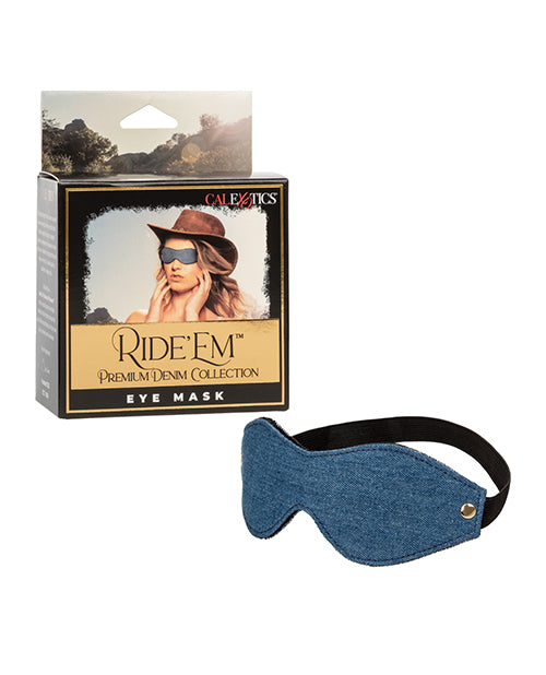 Ride 'em Premium Denim Collection Eye Mask - LUST Depot