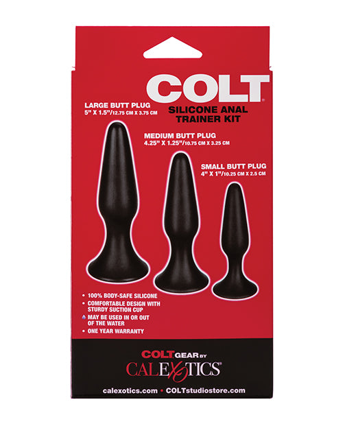 Colt Silicone Anal Trainer Kit - Black - LUST Depot