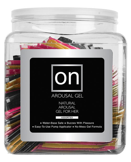 On For Her Arousal Gel Single Use Packet Tub - Asst. Flavor - LUST Depot