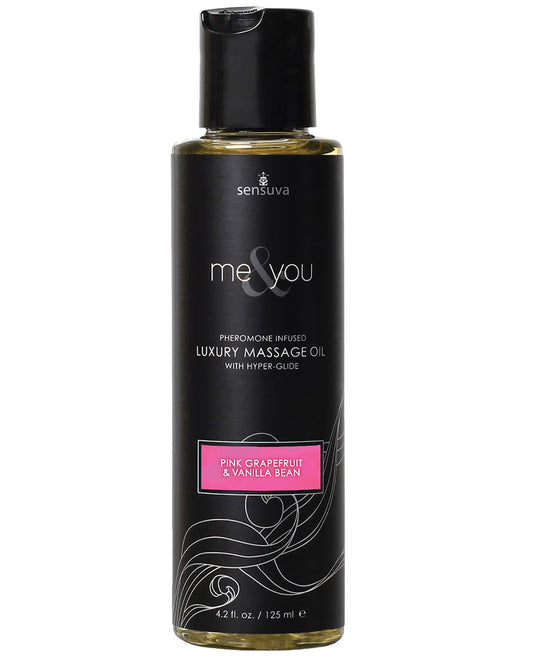 Sensuva Me & You Massage Oil - 4.2 Oz Grapefruit Vanilla - LUST Depot