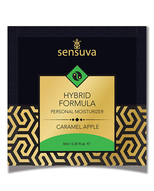 Sensuva Hybrid Personal Moisturizer Single Use Packet - 6 Ml Caramel Apple - LUST Depot