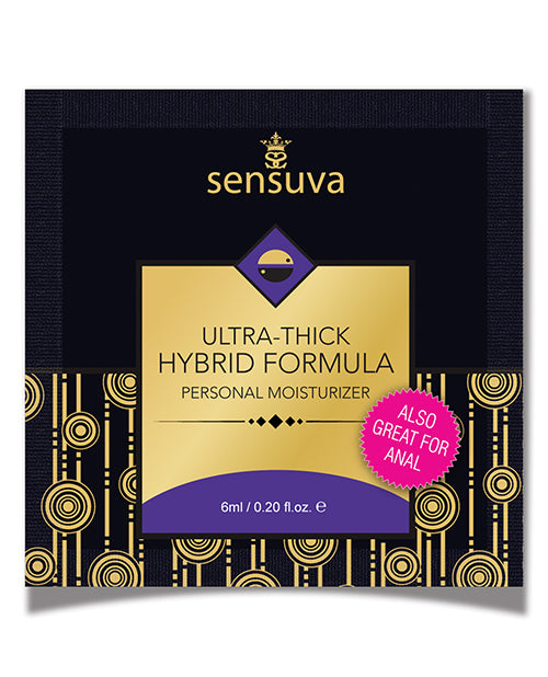 Sensuva Ultra Thick Hybrid Personal Moisturizer Single Use Packet - 6 Ml Unscented - LUST Depot
