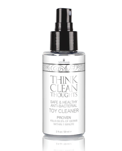 Sensuva Think Clean Thoughts Anti Bacterial Toy Cleaner - 2 Oz Bottle - LUST Depot