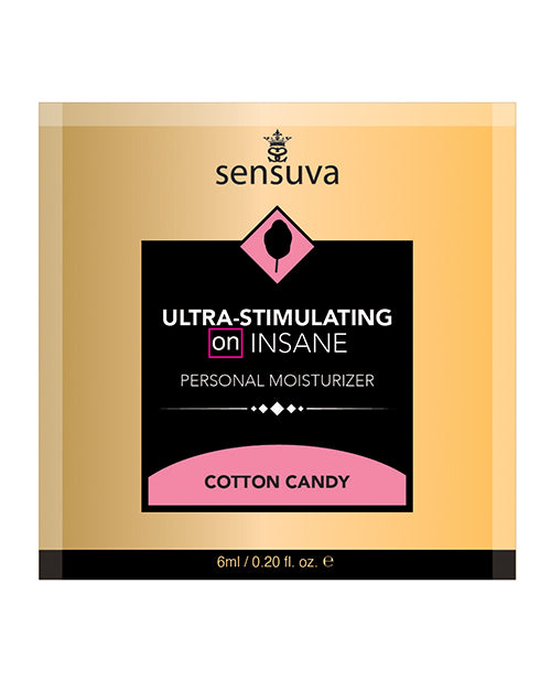 On Insane Ultra Stimulating Personal Moisturizer Single Use Packet - 6 Ml Cotton Candy - LUST Depot