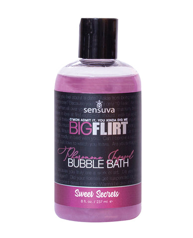 Sensuva Big Flirt Pheromone Bubble Bath - 8 Oz Sweet Secrets - LUST Depot