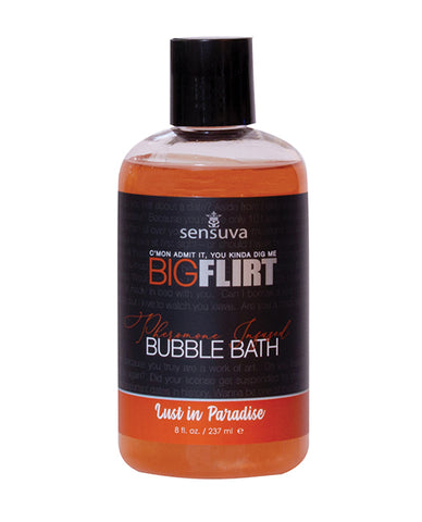 Sensuva Big Flirt Pheromone Bubble Bath - 8 Oz Lust In Paradise - LUST Depot