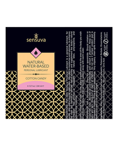 Sensuva Natural Water Based Personal Moisturizer Single Use Packet - 6 Ml Cotton Candy - LUST Depot