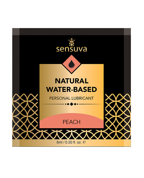Sensuva Natural Water Based Personal Moisturizer Single Use Packet - 6 Ml Peach - LUST Depot