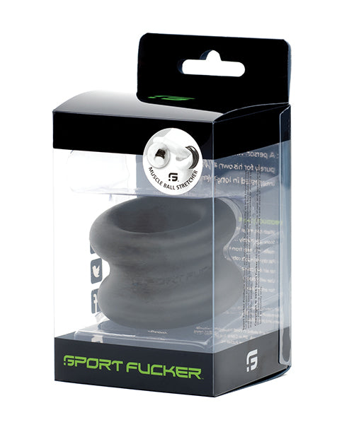 Sport Fucker Silicone Muscle Ball Stretcher - Black - LUST Depot
