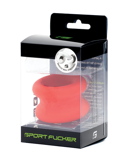 Sport Fucker Silicone Muscle Ball Stretcher - Red - LUST Depot