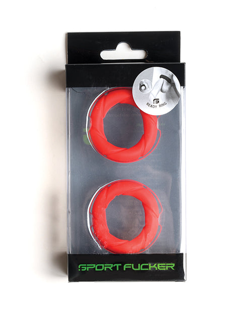 Sport Fucker Ready Rings - Red - LUST Depot
