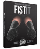 Shots Fist It Latex Short Gloves - Black - LUST Depot