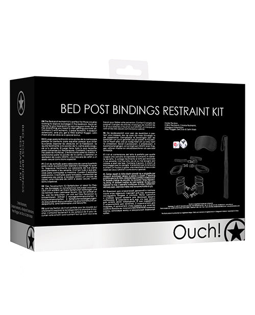 Shots Ouch Bed Post Bindings Restraint Kit - LUST Depot