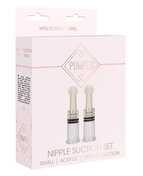 Shots Pumped Nipple Suction Set - Small Clear - LUST Depot