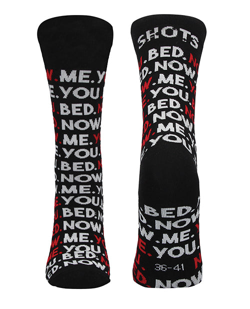 Shots Sexy Socks You, Me, Bed, Now  - Male - LUST Depot