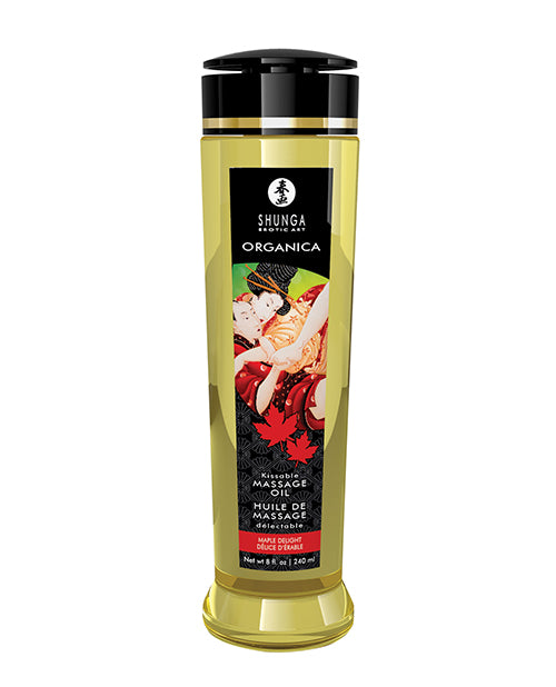Shunga Organica Kissable Massage Oil - 8 Oz Maple Delight - LUST Depot