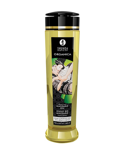 Shunga Organica Kissable Massage Oil - 8 Oz Natural - LUST Depot