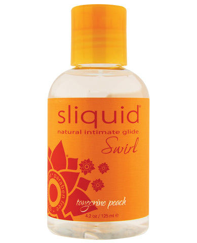 Sliquid Naturals Swirl Lubricant - 4.2 Oz Tangerine Peach - LUST Depot