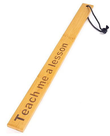Spartacus Bamboo Paddle - Teach Me A Lesson - LUST Depot