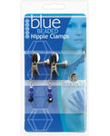 Spartacus Adjustable Broad Tip Blue Beaded Nipple Clamps - LUST Depot