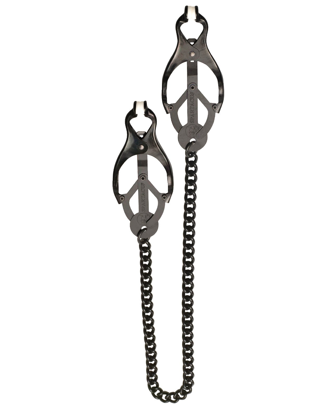 Spartacus Black Butterfly Style Nipple Clamps W-chain - LUST Depot