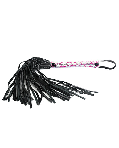 Spartacus Faux Leather Flogger - Pink - LUST Depot
