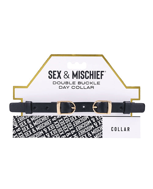 Sex & Mischief Double Buckle Day Collar - LUST Depot