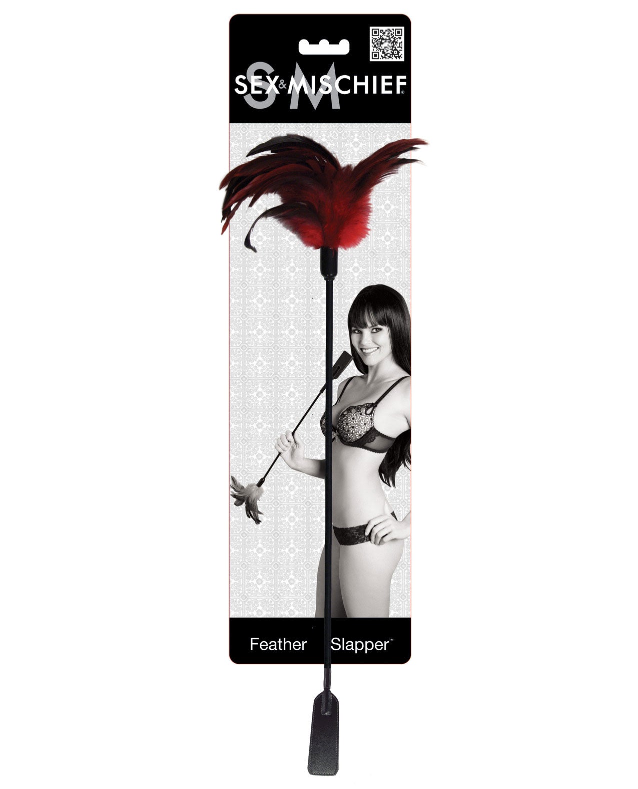 Sex & Mischief Feather Slapper - Red-black Feathers - LUST Depot