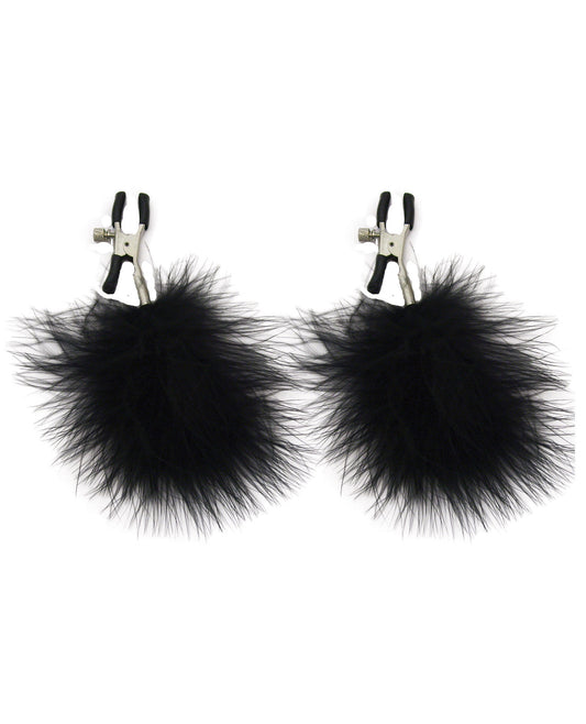 Sex & Mischief Feathered Nipple Clamps - LUST Depot