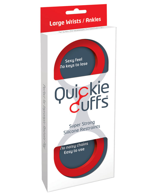 Quickie Cuffs Large - Red - LUST Depot