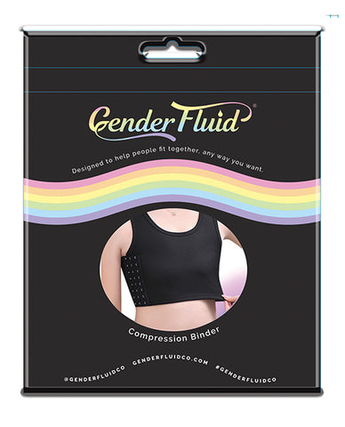 Gender Fluid Chest Compression Binder  - Xxxl Black - LUST Depot