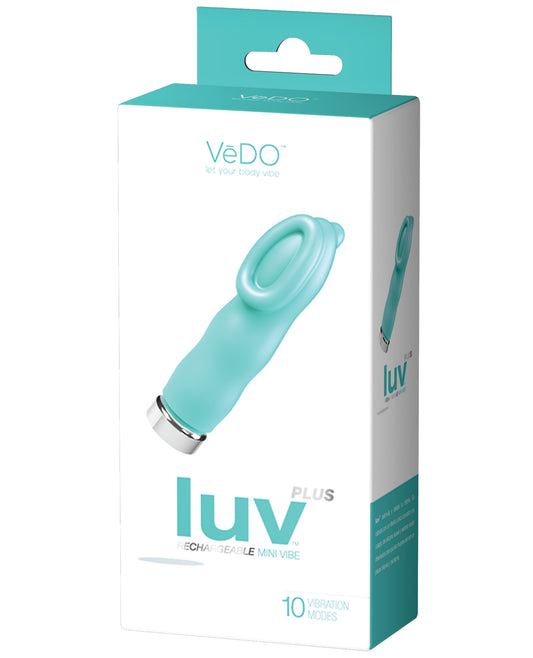 Vedo Luv Plus Rechargeable Vibe - Tease Me Turquoise - LUST Depot