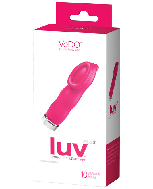 Vedo Luv Plus Rechargeable Vibe - Foxy Pink - LUST Depot