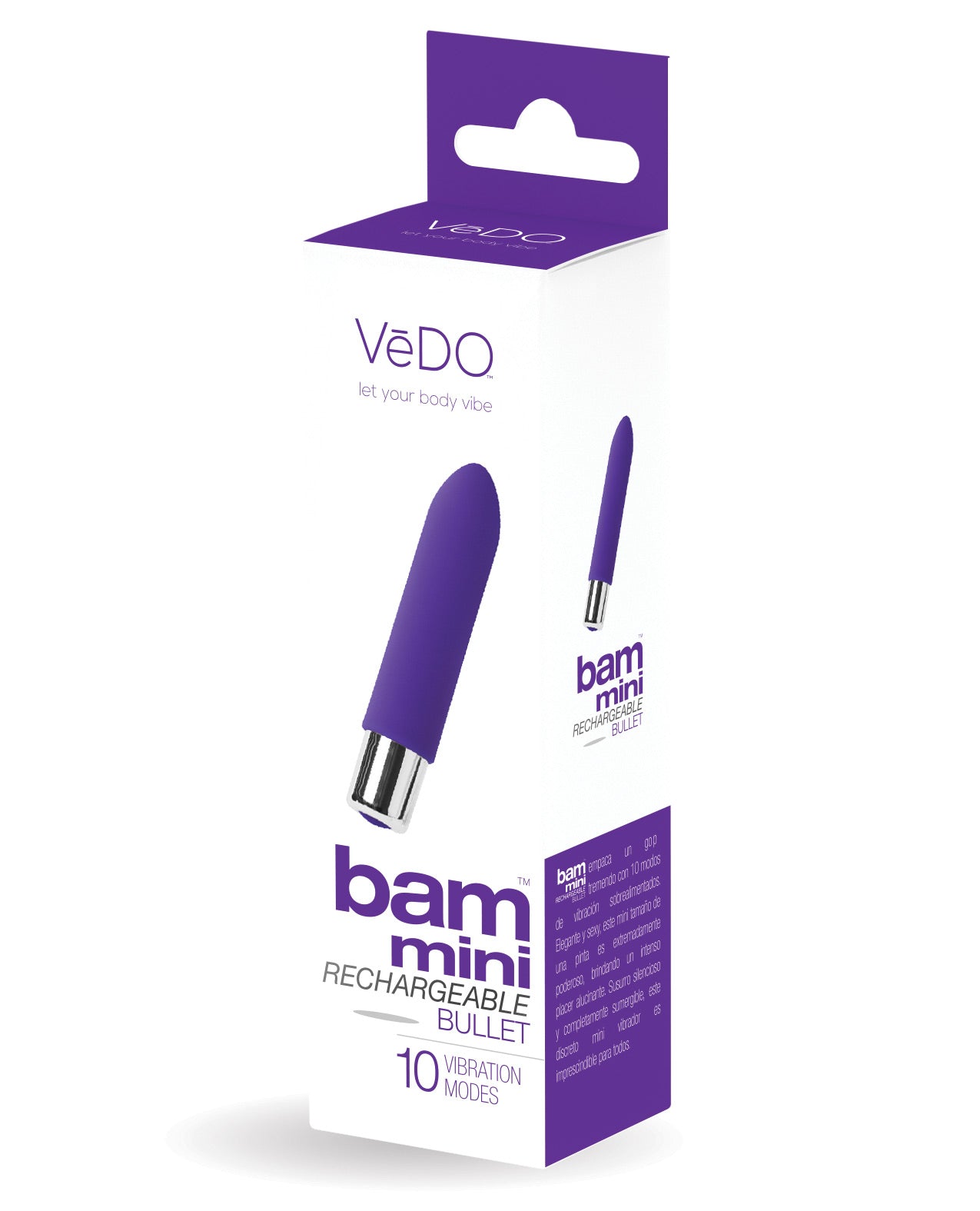 Vedo Bam Mini Rechargeable Bullet Vibe - Into You Indigo - LUST Depot