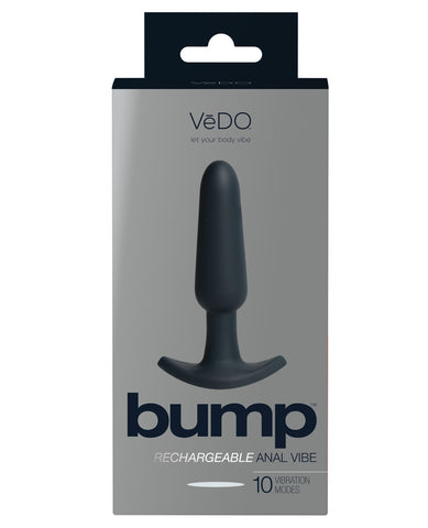 Vedo Bump Rechargeable Anal Vibe - Just Black - LUST Depot