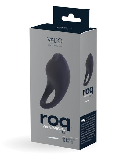 Vedo Roq Rechargeable Ring - Black - LUST Depot