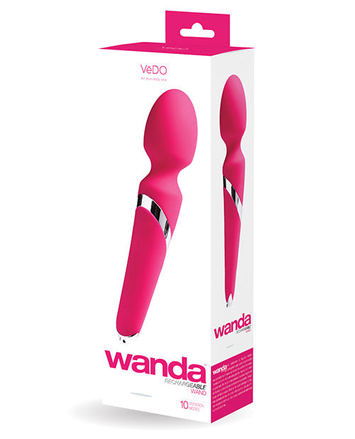 Vedo Wanda Rechargeable Wand - Foxy Pink - LUST Depot